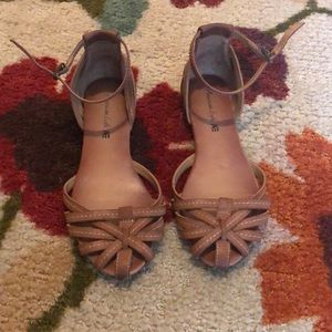 Brown Sandals with ankle strap
